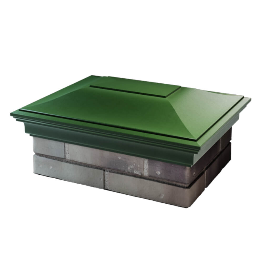 Колпак Zking Монблан Зеленый на столб 2х1.5 кирпича (515х385мм) в Оренбурге фото