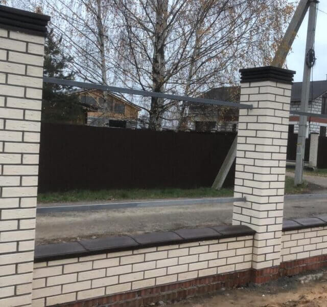 Колпак Zking Бона ХайТек Коричневый на столб 1.5х1.5 кирпича (385х385мм) в Оренбурге фото