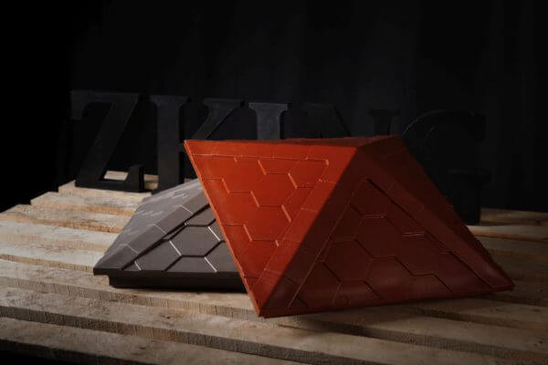 Колпак Zking Эверест Красный на столб 1.5х1.5 кирпича (390х390мм) в Оренбурге фото