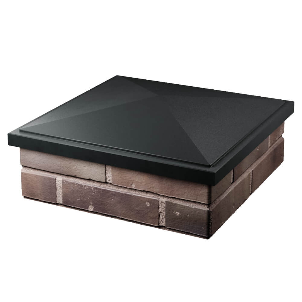 Колпак Zking БонаМоно Черный на столб 2х2 кирпича (515х515, 530х530мм) в Оренбурге фото