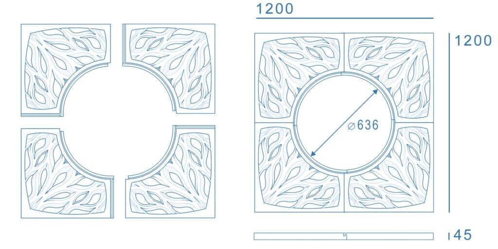 Приствольная решетка для дерева ZKING CRUST 1.2х1.2м Черная в Оренбурге фото