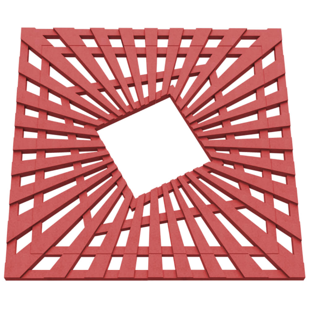 Приствольная решетка для дерева ZKING ATMOSPHERE 1.2х1.2м Красная в Оренбурге фото