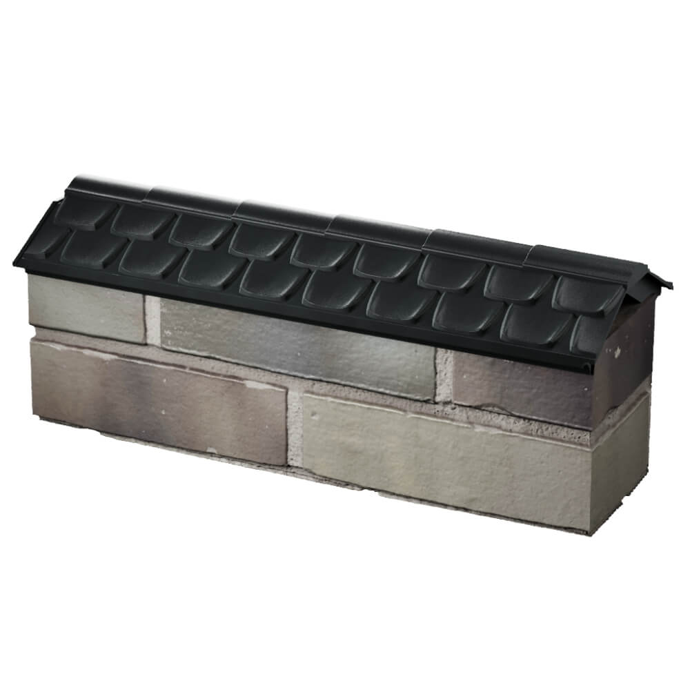 Парапет Zking Эльбрус Черный с посадкой на 0.5 кирпича (130мм) в Оренбурге фото