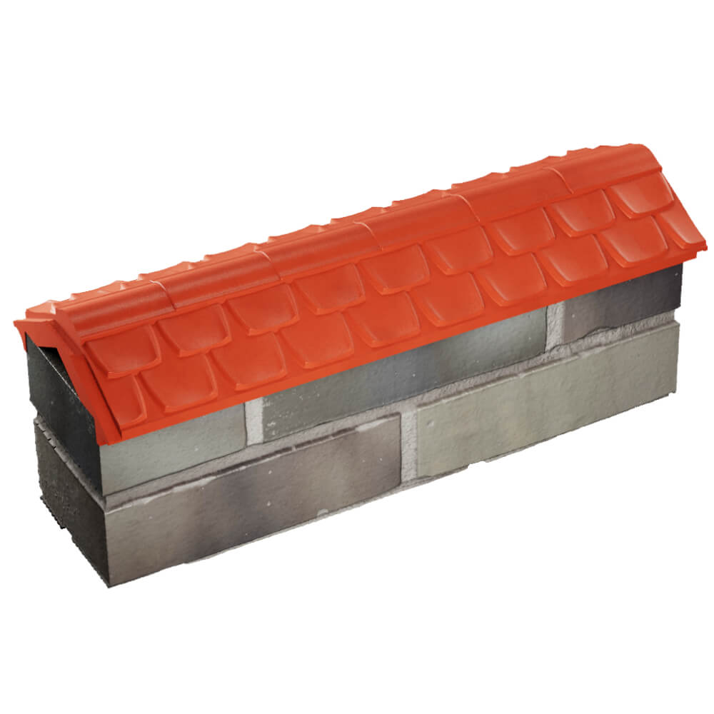 Парапет Zking Эльбрус Красный с посадкой на 0.5 кирпича (130мм) в Оренбурге фото