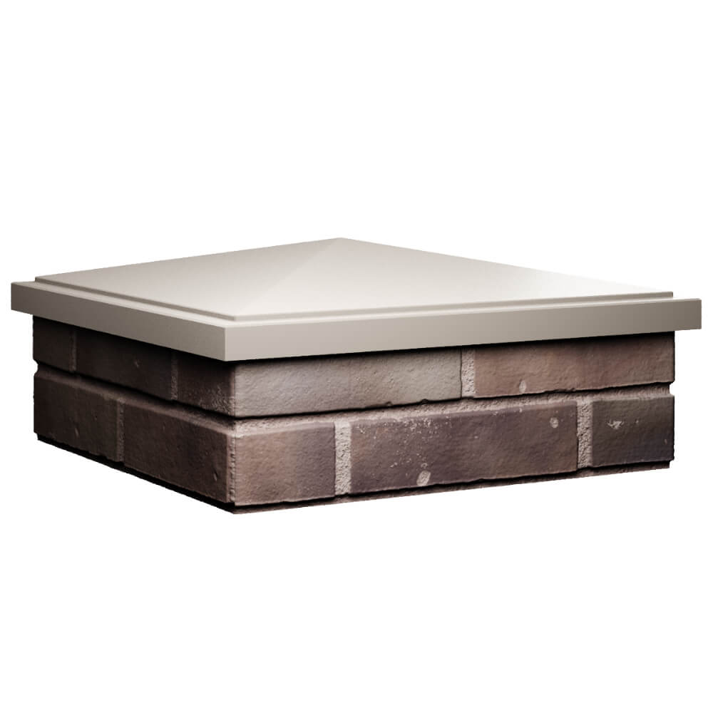 Колпак Zking БонаМоно Бежевый на столб 2х2 кирпича (515х515, 530х530мм) в Оренбурге фото