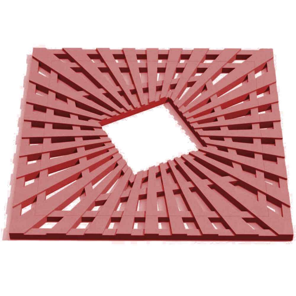 Приствольная решетка для дерева ZKING ATMOSPHERE 1.2х1.2м Красная Оренбург фото