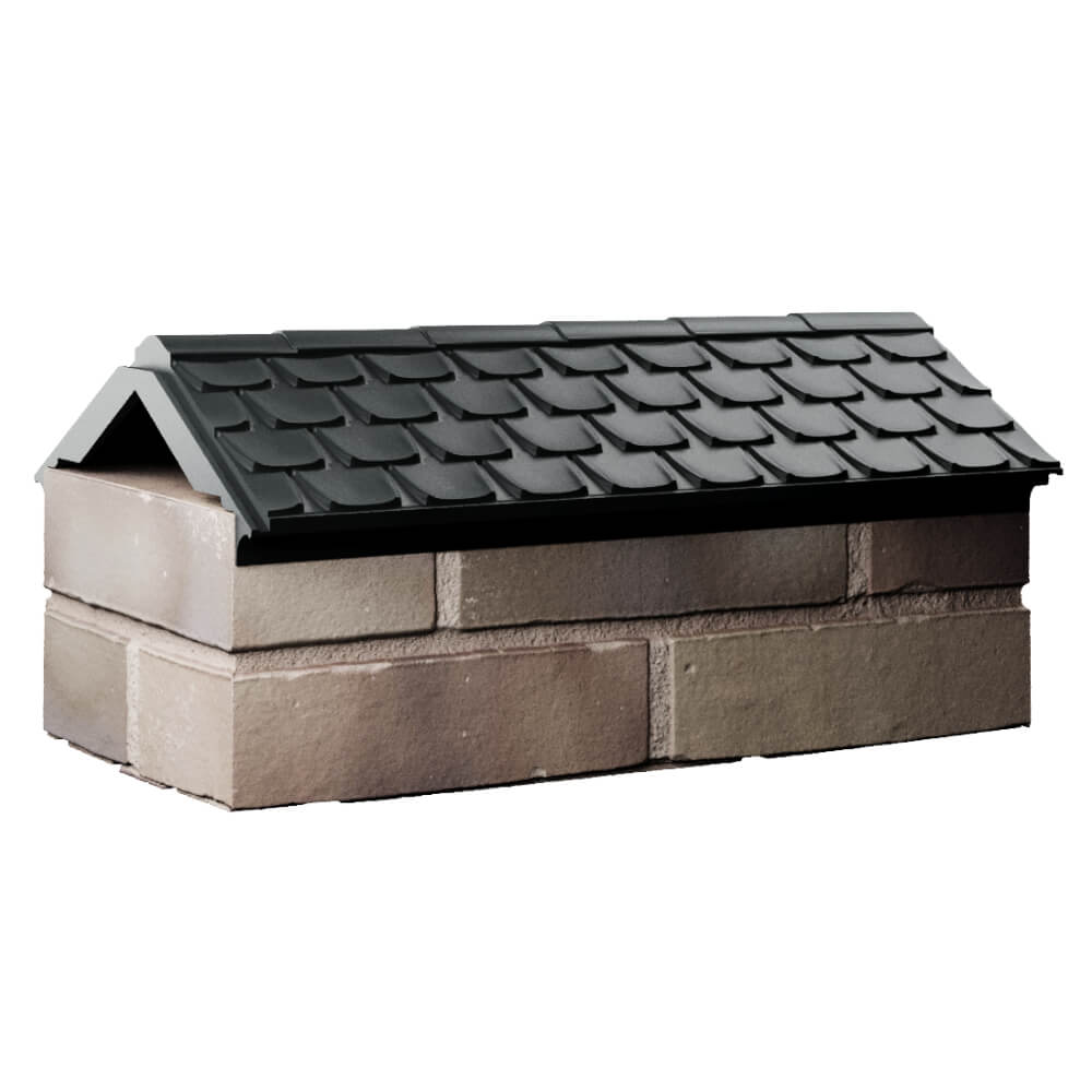 Парапет Zking Эльбрус Черный с посадкой на 1 кирпич (255мм) Оренбург фото