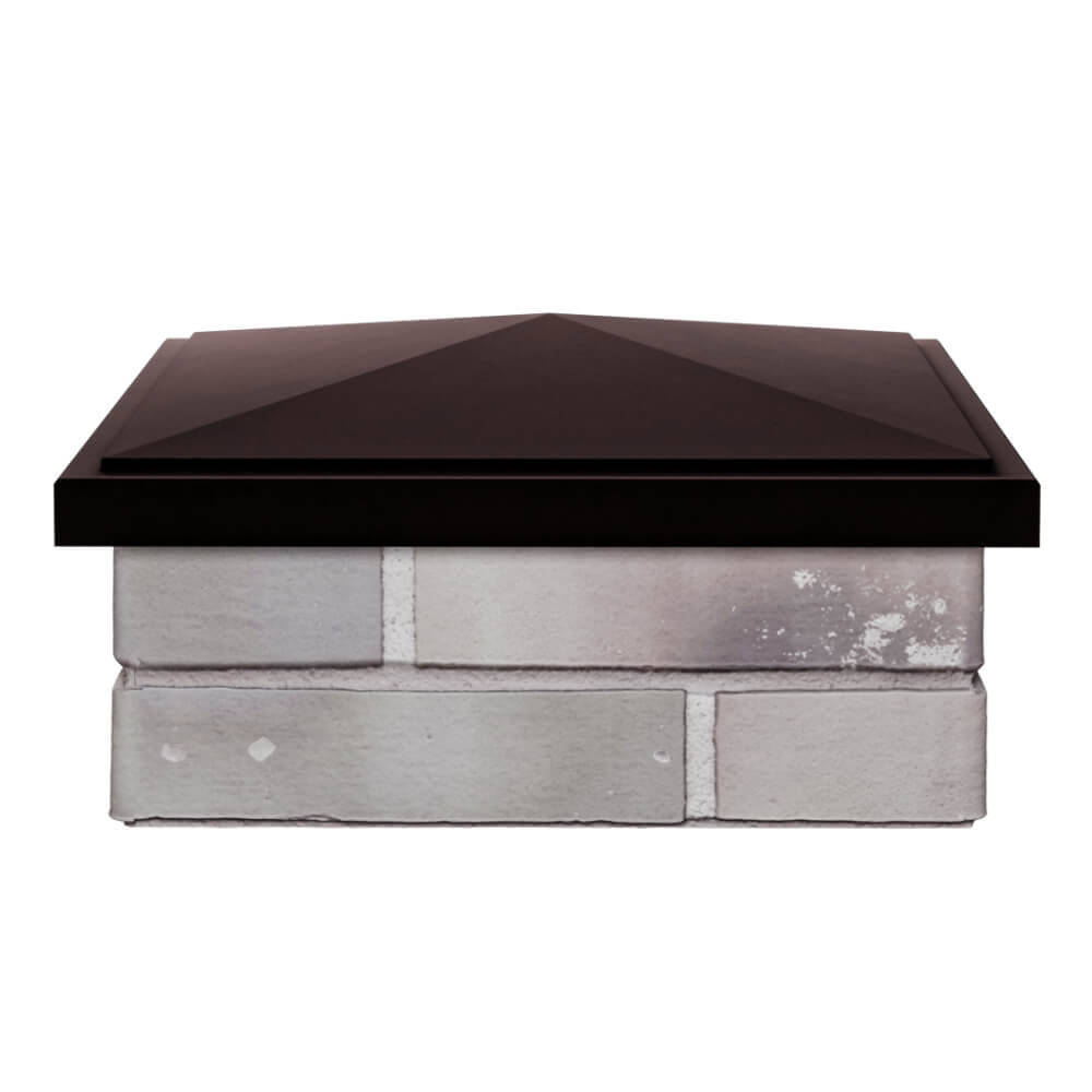 Колпак Zking БонаМоно Коричневый на столб 1.5х1.5 кирпича (385х385, 400х400мм) Оренбург фото