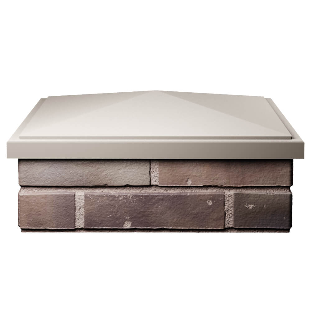 Колпак Zking БонаМоно Бежевый на столб 2х2 кирпича (515х515, 530х530мм) Оренбург фото