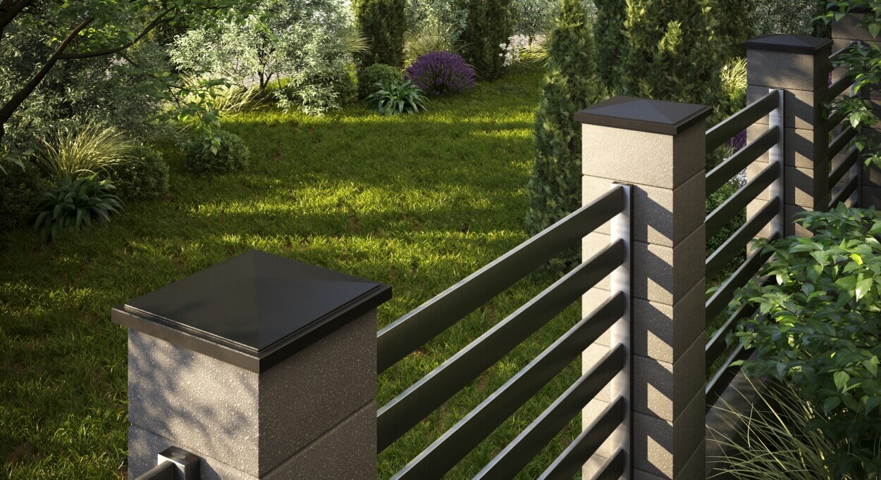 Колпак Zking БонаМоно Коричневый на столб 1.5х1.5 кирпича (385х385, 400х400мм) в Оренбурге фото