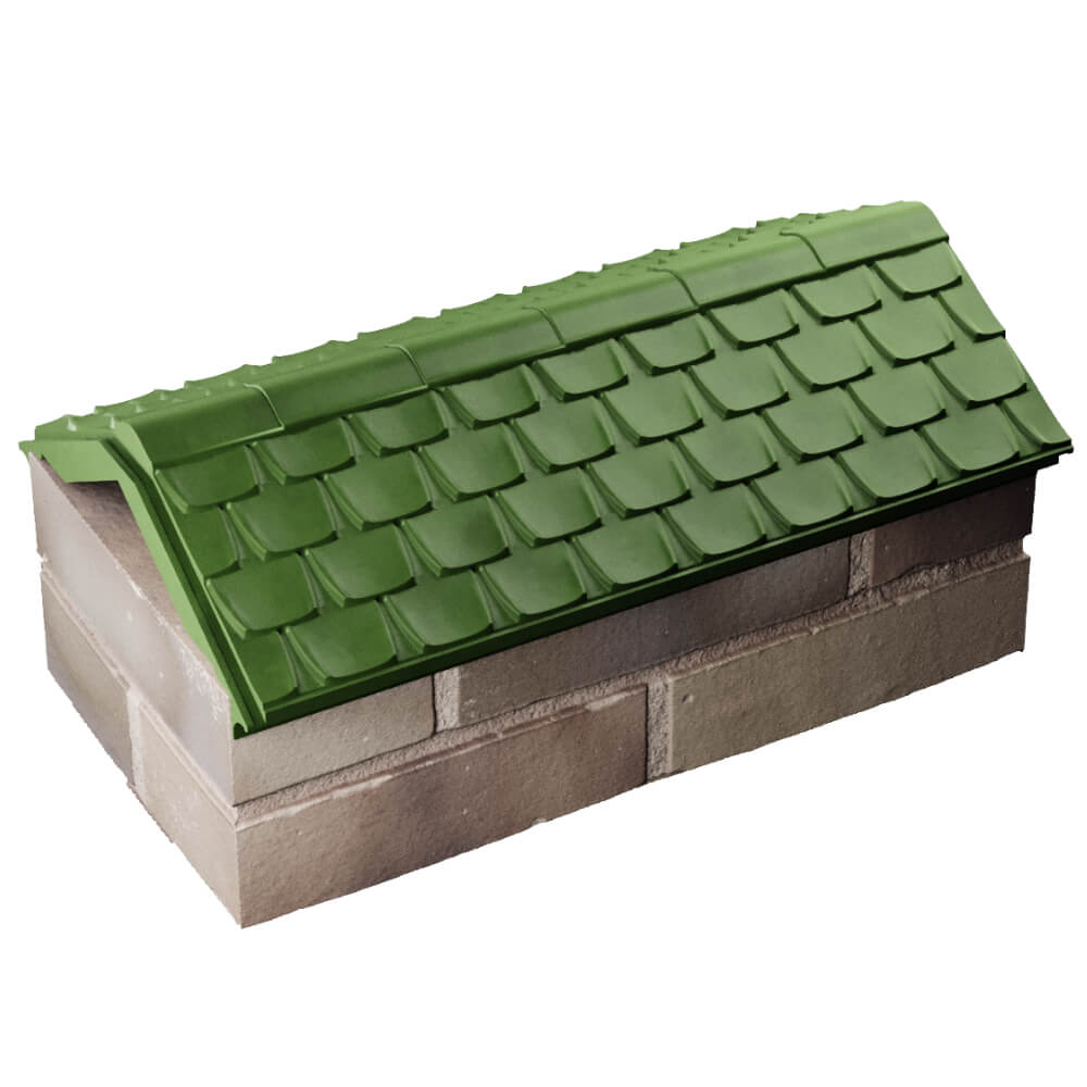 Парапет Zking Эльбрус Зеленый с посадкой на 1 кирпич (255мм) в Оренбурге фото