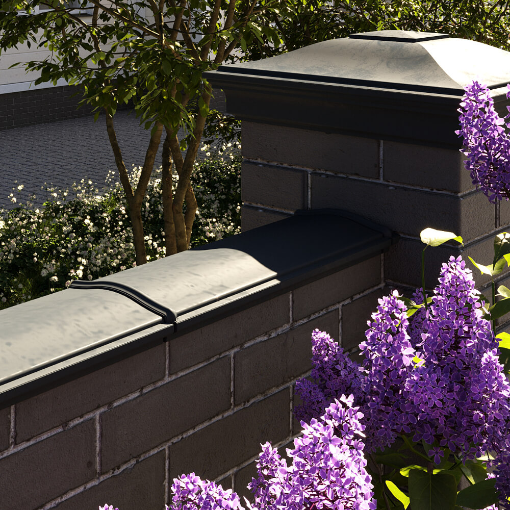 Парапет Zking Монблан Черный посадка на 0.5 кирпича (130мм) в Оренбурге фото