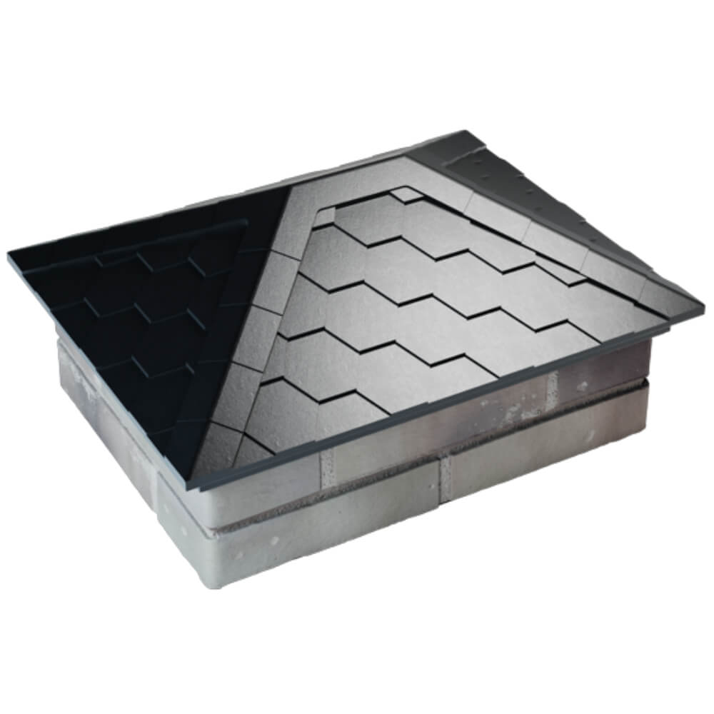 Колпак Zking Эверест Черный на столб 2х1.5 кирпича (520х390мм) Оренбург фото