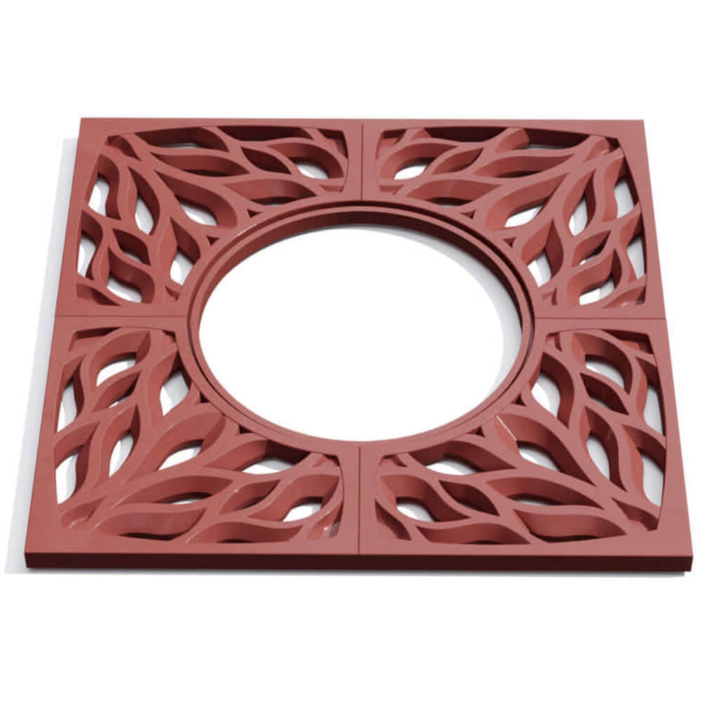 Приствольная решетка для дерева ZKING CRUST 1.2х1.2м Красная Оренбург фото