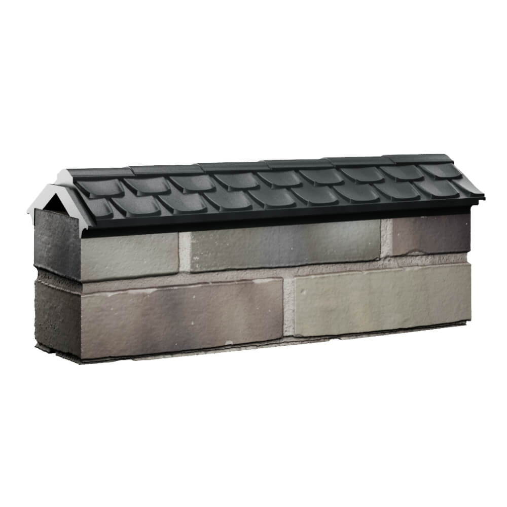 Парапет Zking Эльбрус Черный с посадкой на 0.5 кирпича (130мм) Оренбург фото