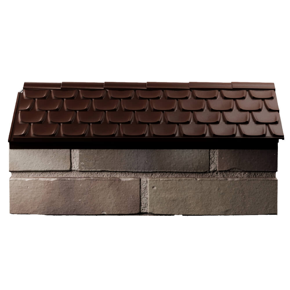 Парапет Zking Эльбрус Коричневый с посадкой на 1 кирпич (255мм) в Оренбурге фото