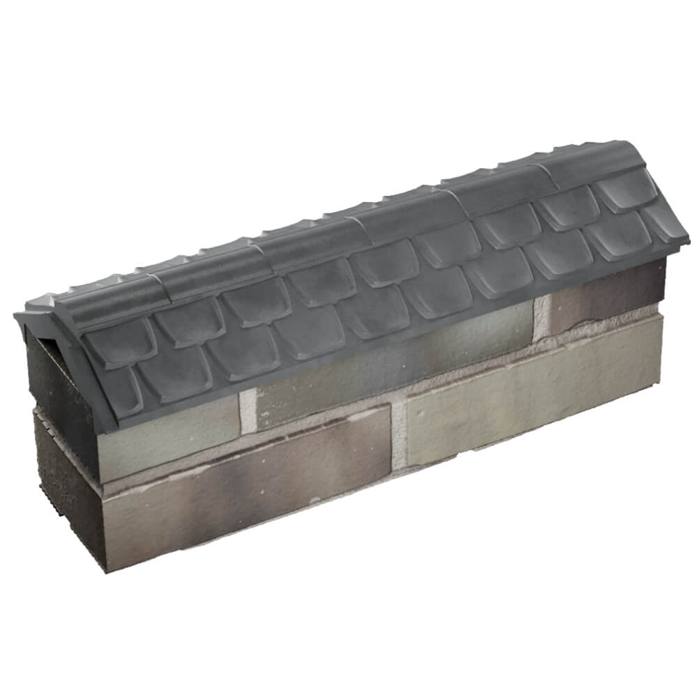 Парапет Zking Эльбрус Серый с посадкой на 0.5 кирпича (130мм) в Оренбурге фото