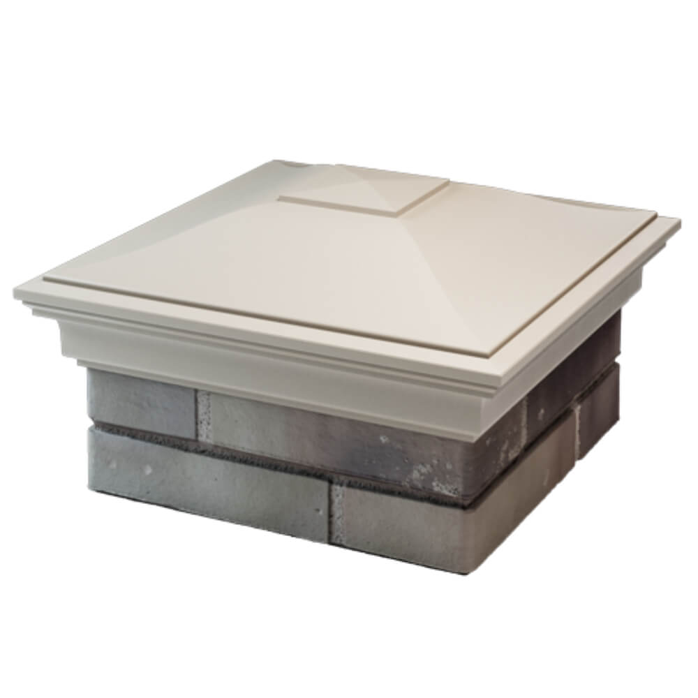 Колпак Zking Монблан Бежевый на столб 1.5х1.5 кирпича (385х385мм) в Оренбурге фото