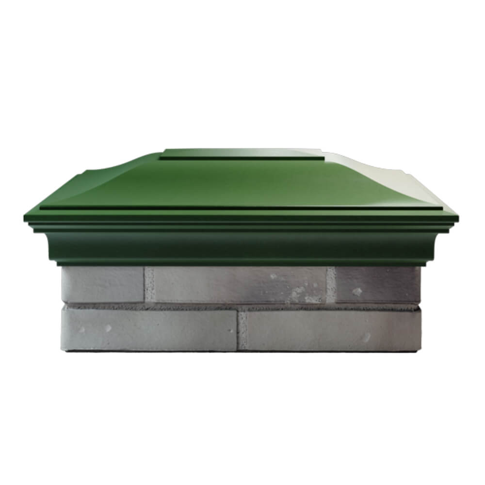 Колпак Zking Монблан Зеленый на столб 2х1.5 кирпича (515х385мм) в Оренбурге фото