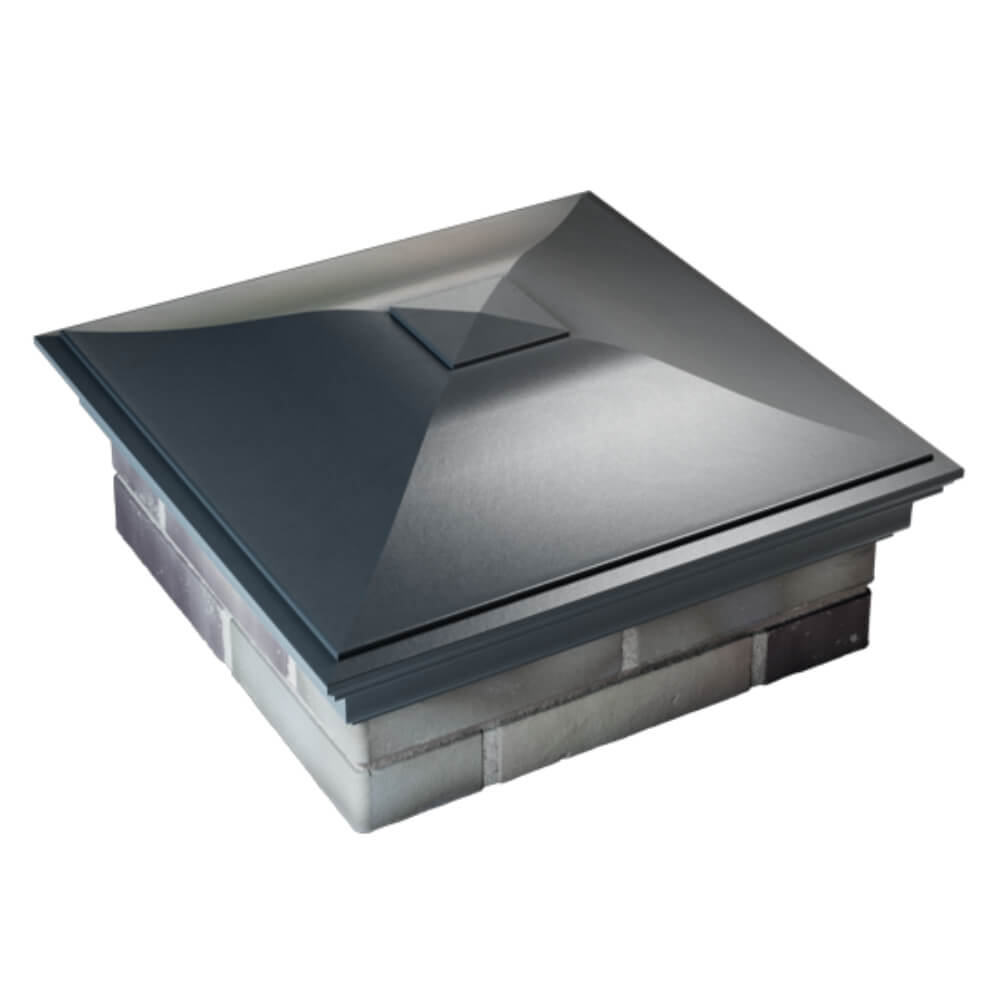 Колпак Zking Монблан Серый на столб 2х2 кирпича (515х515мм) Оренбург фото