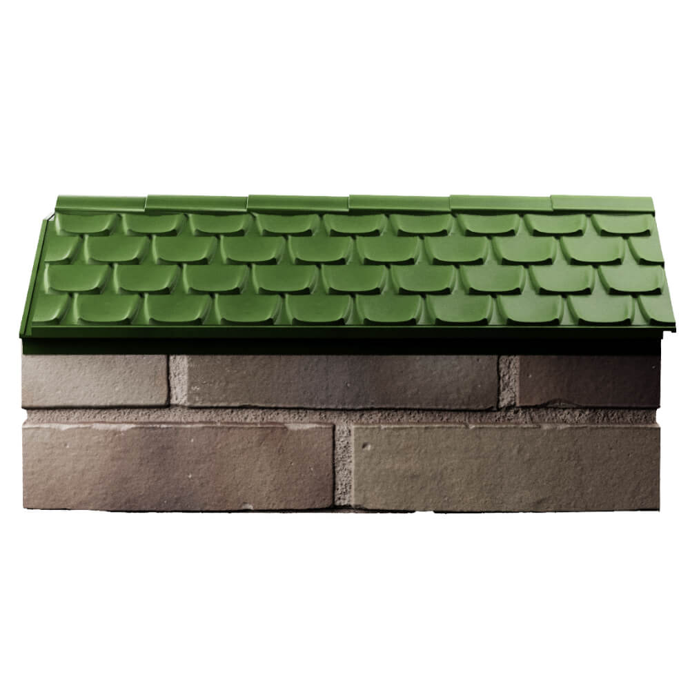 Парапет Zking Эльбрус Зеленый с посадкой на 1 кирпич (255мм) в Оренбурге фото