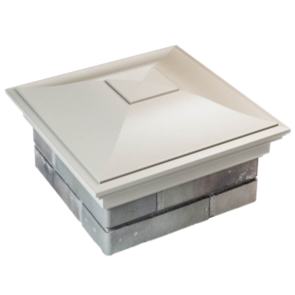 Колпак Zking Монблан Бежевый на столб 1.5х1.5 кирпича (385х385мм) в Оренбурге фото