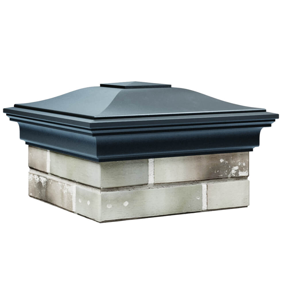 Колпак Zking Монблан Серый на столб 1.5х1.5 кирпича (385х385мм) в Оренбурге фото