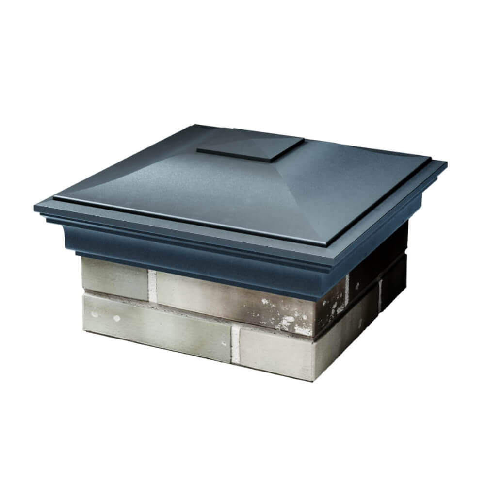 Колпак Zking Монблан Серый на столб 1.5х1.5 еврокирпича 0.7НФ (355х355мм) в Оренбурге фото