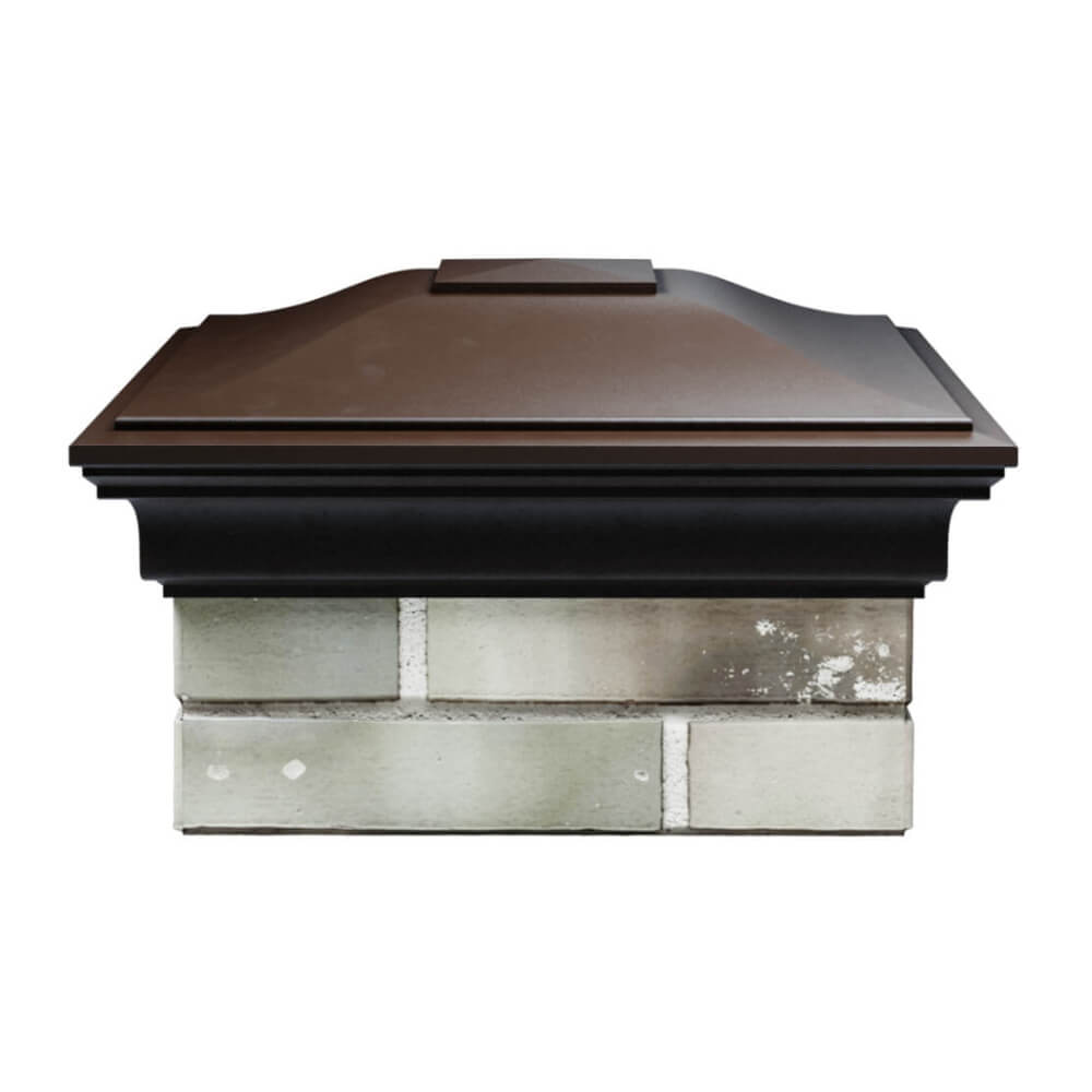 Колпак Zking Монблан Коричневый на столб 1.5х1.5 еврокирпича 0.7НФ (355х355мм) Оренбург фото