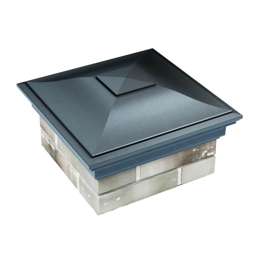 Колпак Zking Монблан Серый на столб 1.5х1.5 еврокирпича 0.7НФ (355х355мм) в Оренбурге фото