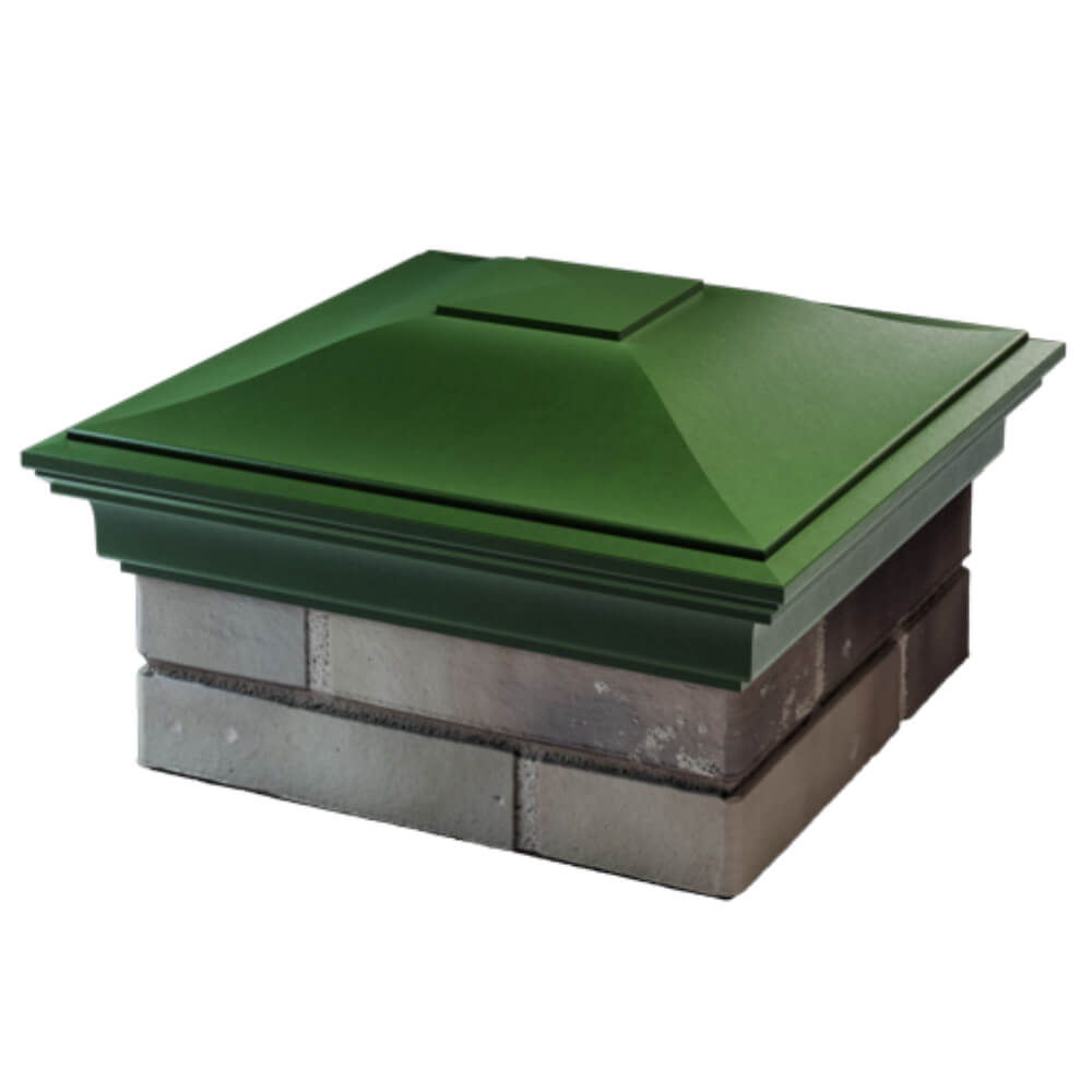 Колпак Zking Монблан Зеленый на столб 1.5х1.5 кирпича (385х385мм) в Оренбурге фото