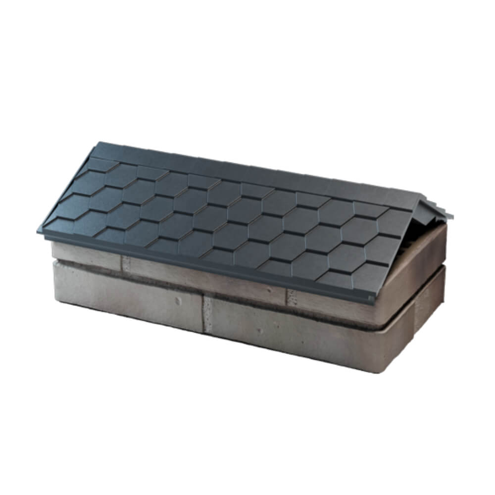 Парапет Zking Эверест Серый с посадкой на 1 кирпич (200/225/255мм) в Оренбурге фото