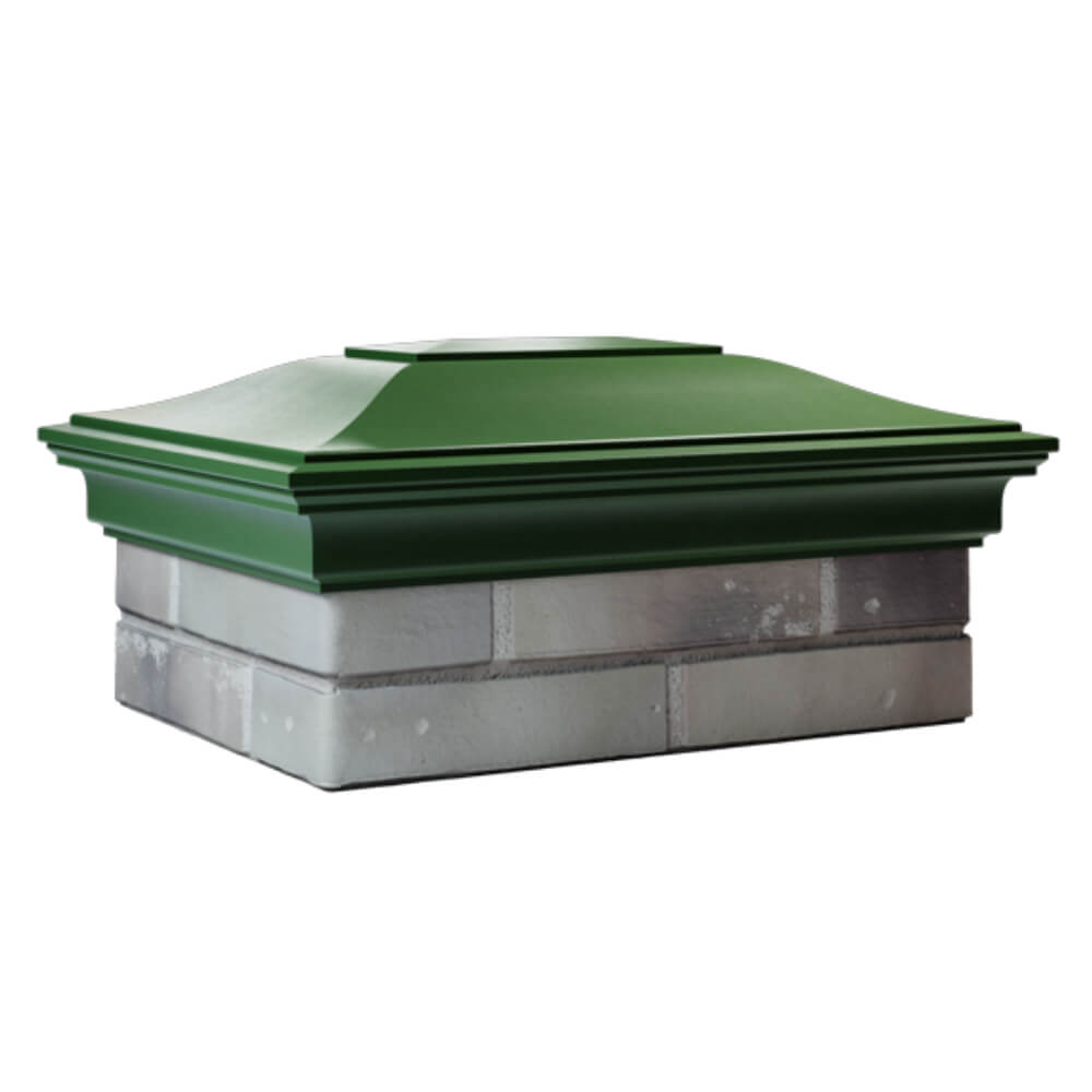 Колпак Zking Монблан Зеленый на столб 2х1.5 кирпича (515х385мм) в Оренбурге фото