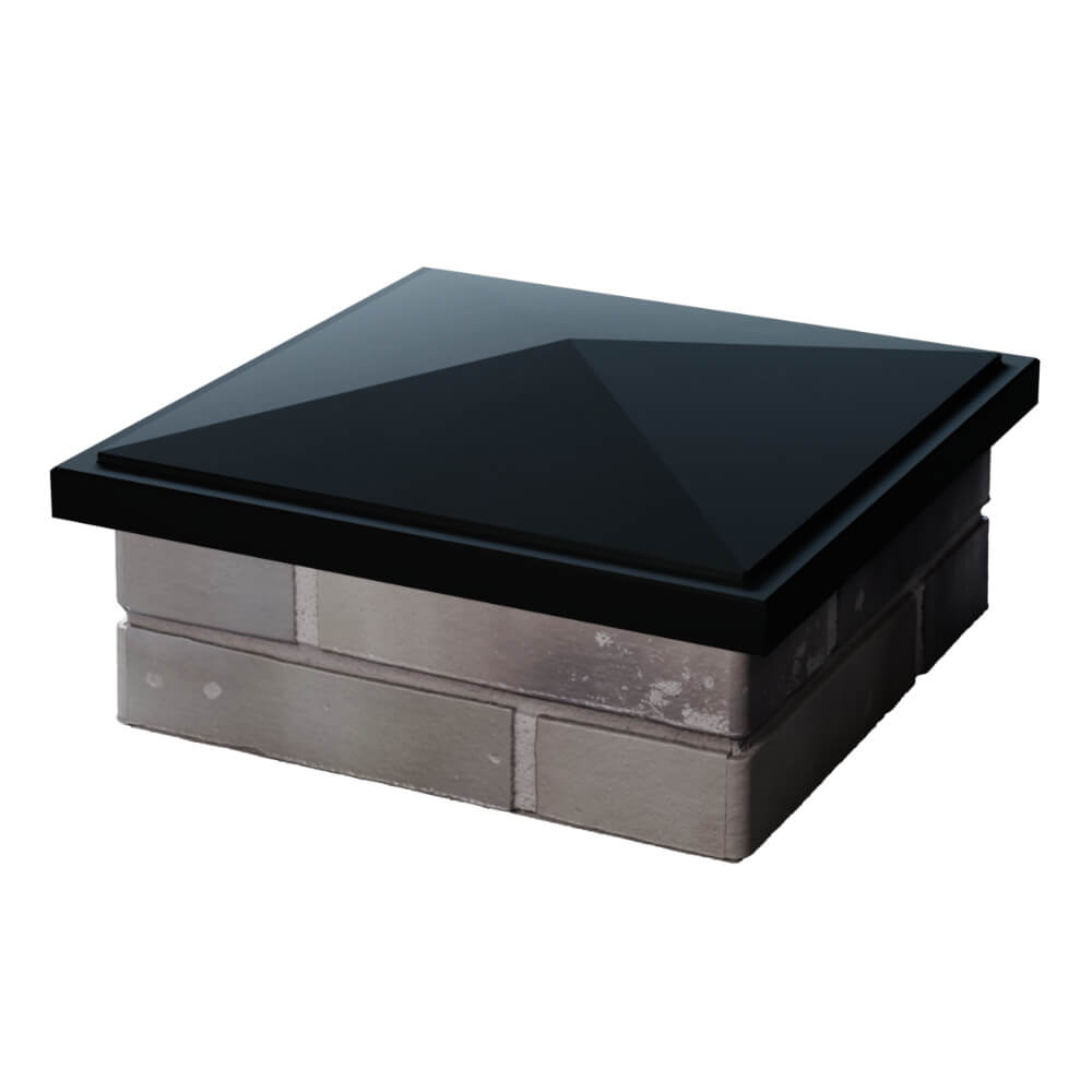 Колпак Zking БонаМоно Черный на столб 1.5х1.5 кирпича (385х385, 400х400мм) в Оренбурге фото