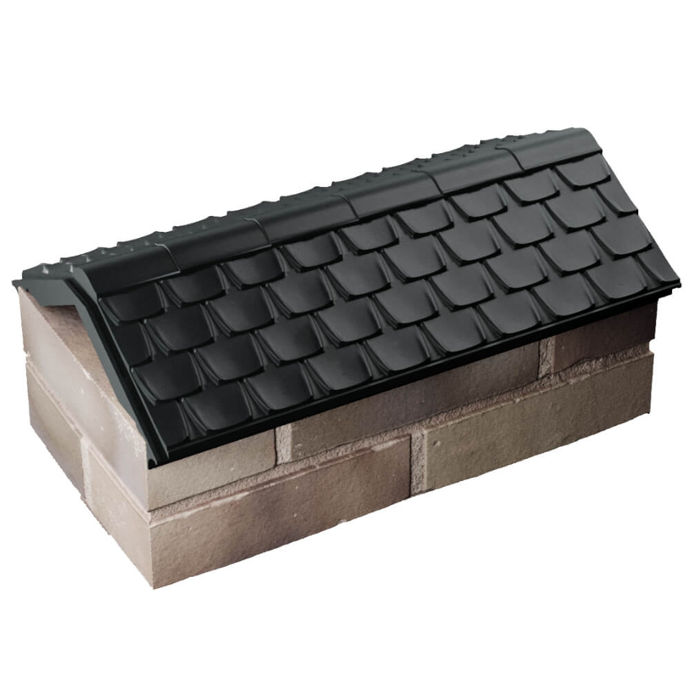 Парапет Zking Эльбрус Черный с посадкой на 1 кирпич (255мм) в Оренбурге фото