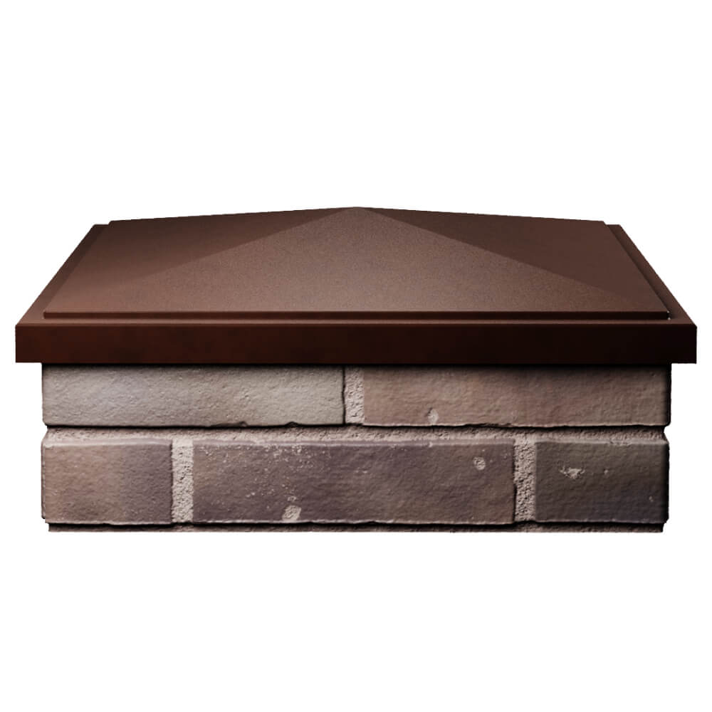 Колпак Zking БонаМоно Коричневый на столб 2х2 кирпича (515х515, 530х530мм) Оренбург фото