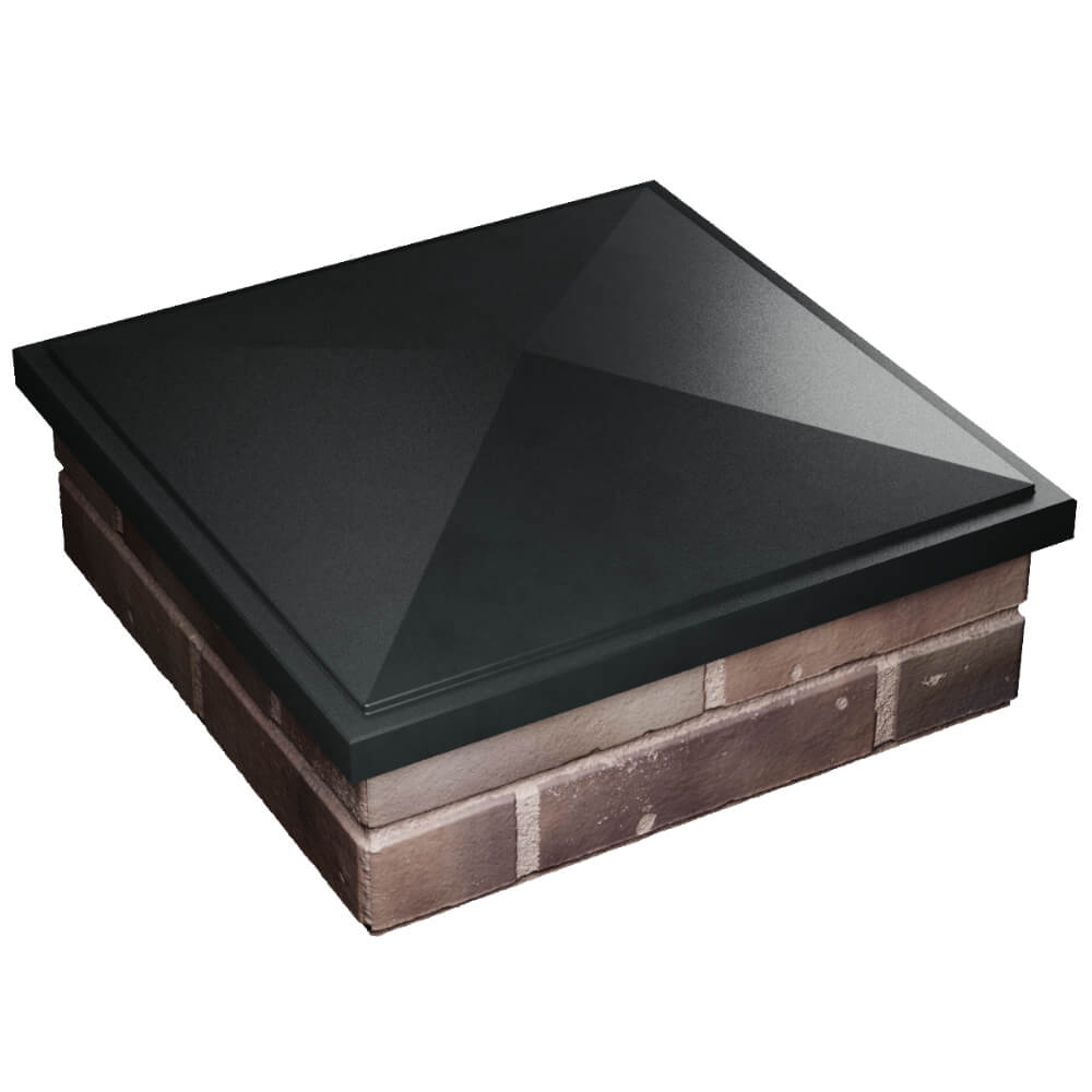 Колпак Zking БонаМоно Черный на столб 2х2 кирпича (515х515, 530х530мм) в Оренбурге фото