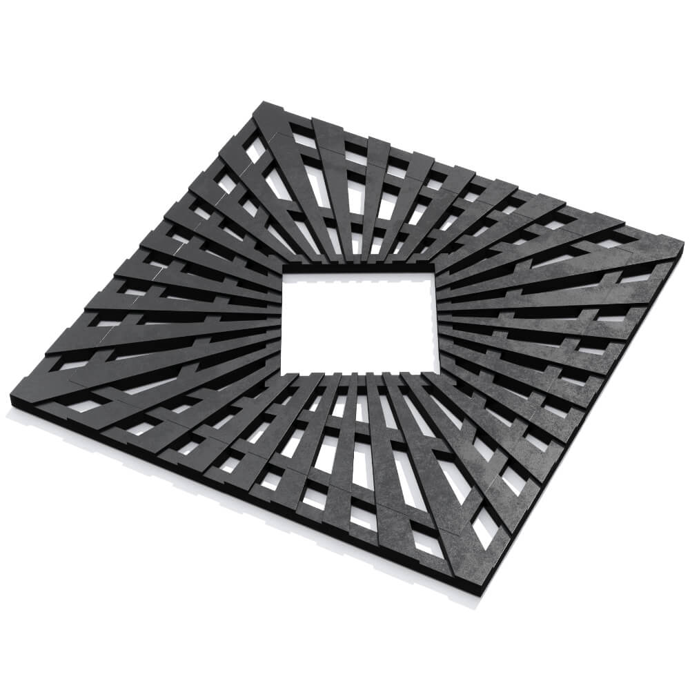 Приствольная решетка для дерева ZKING ATMOSPHERE 1.2х1.2м Черная в Оренбурге фото