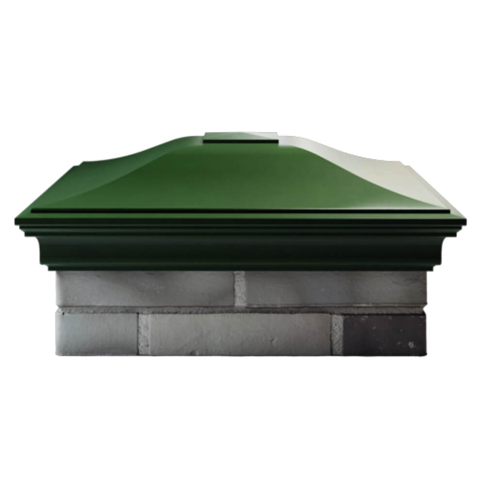 Колпак Zking Монблан Зеленый на столб 2х2 кирпича (515х515мм) в Оренбурге фото