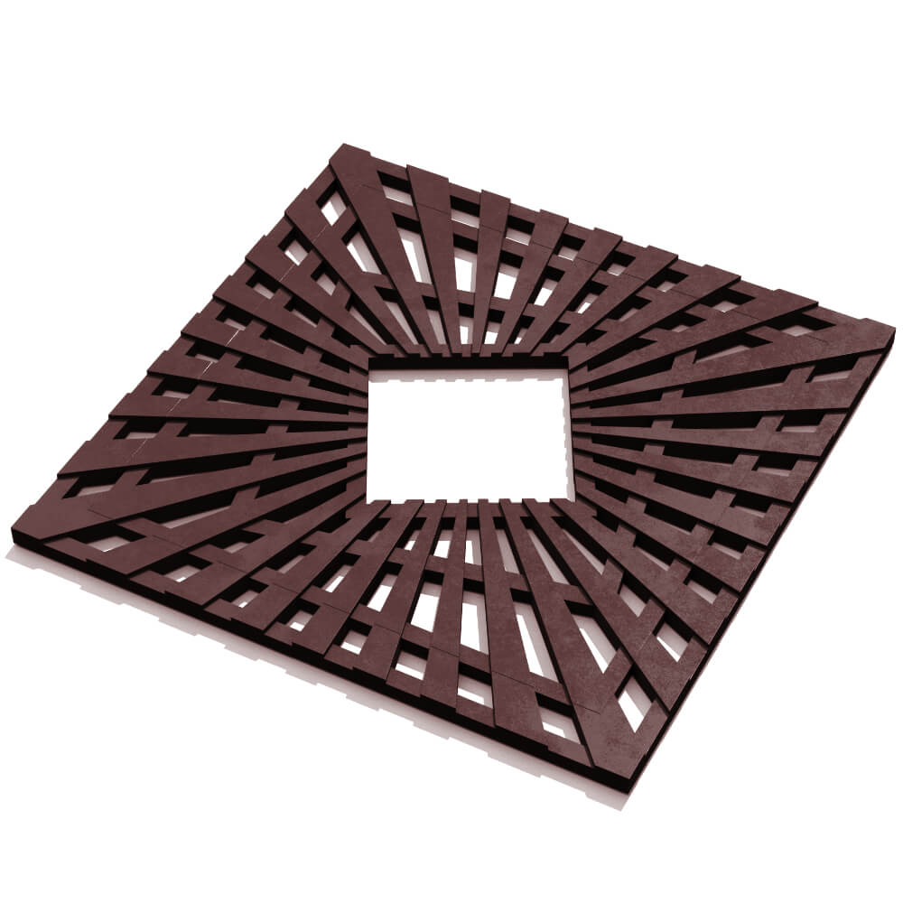 Приствольная решетка для дерева ZKING ATMOSPHERE 1.2х1.2м Коричневая в Оренбурге фото