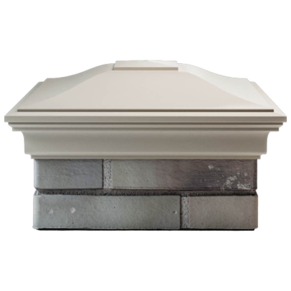 Колпак Zking Монблан Бежевый на столб 1.5х1.5 кирпича (385х385мм) Оренбург фото