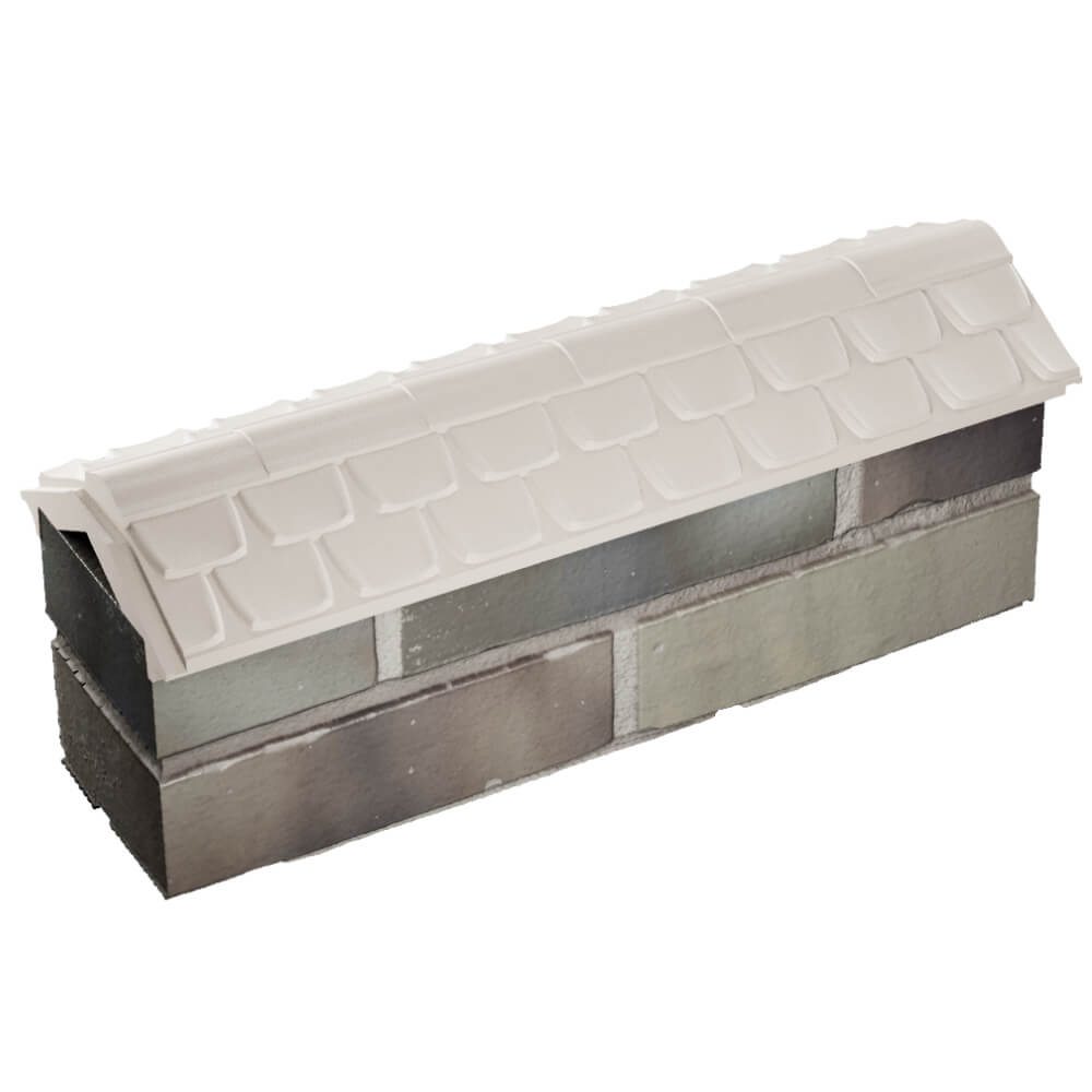 Парапет Zking Эльбрус Бежевый с посадкой на 0.5 кирпича (130мм) в Оренбурге фото