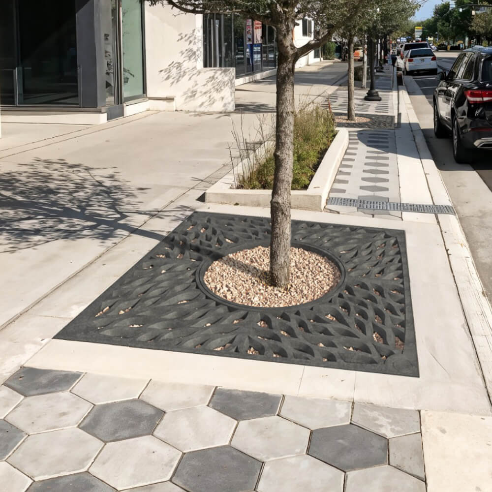 Приствольная решетка для дерева ZKING CRUST 2х2м Черная в Оренбурге фото