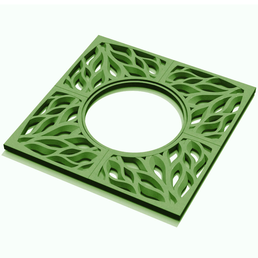 Приствольная решетка для дерева ZKING CRUST 1.2х1.2м Зеленая в Оренбурге фото