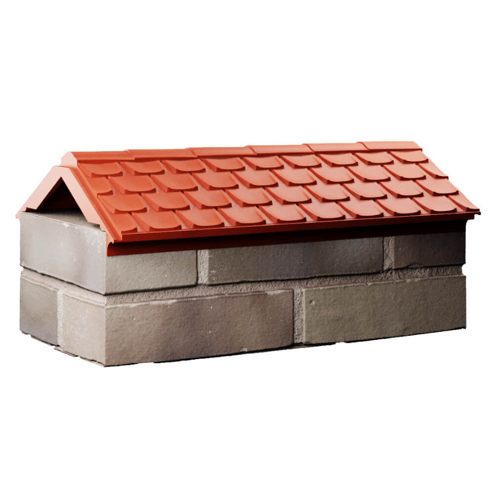 Парапет Zking Эльбрус Красный с посадкой на 1 кирпич (255мм) Оренбург фото