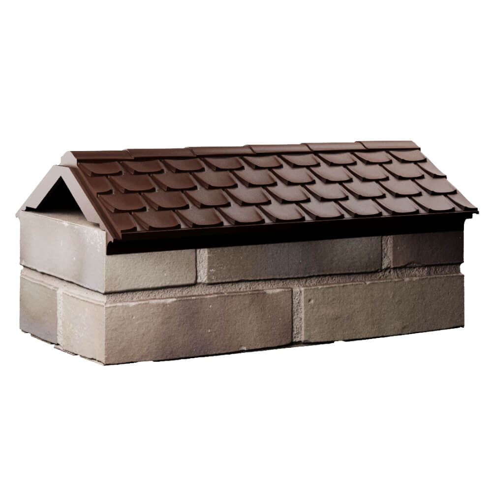 Парапет Zking Эльбрус Коричневый с посадкой на 1 кирпич (255мм) Оренбург фото