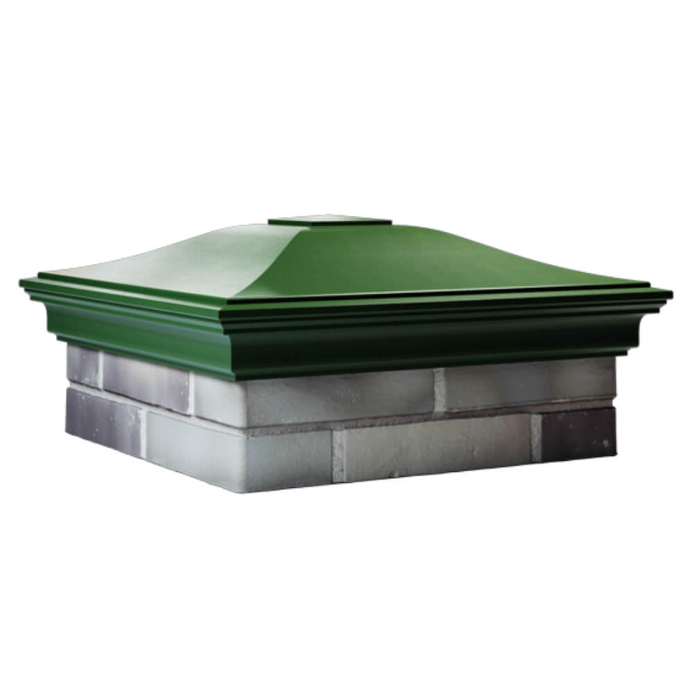 Колпак Zking Монблан Зеленый на столб 2х2 кирпича (515х515мм) в Оренбурге фото