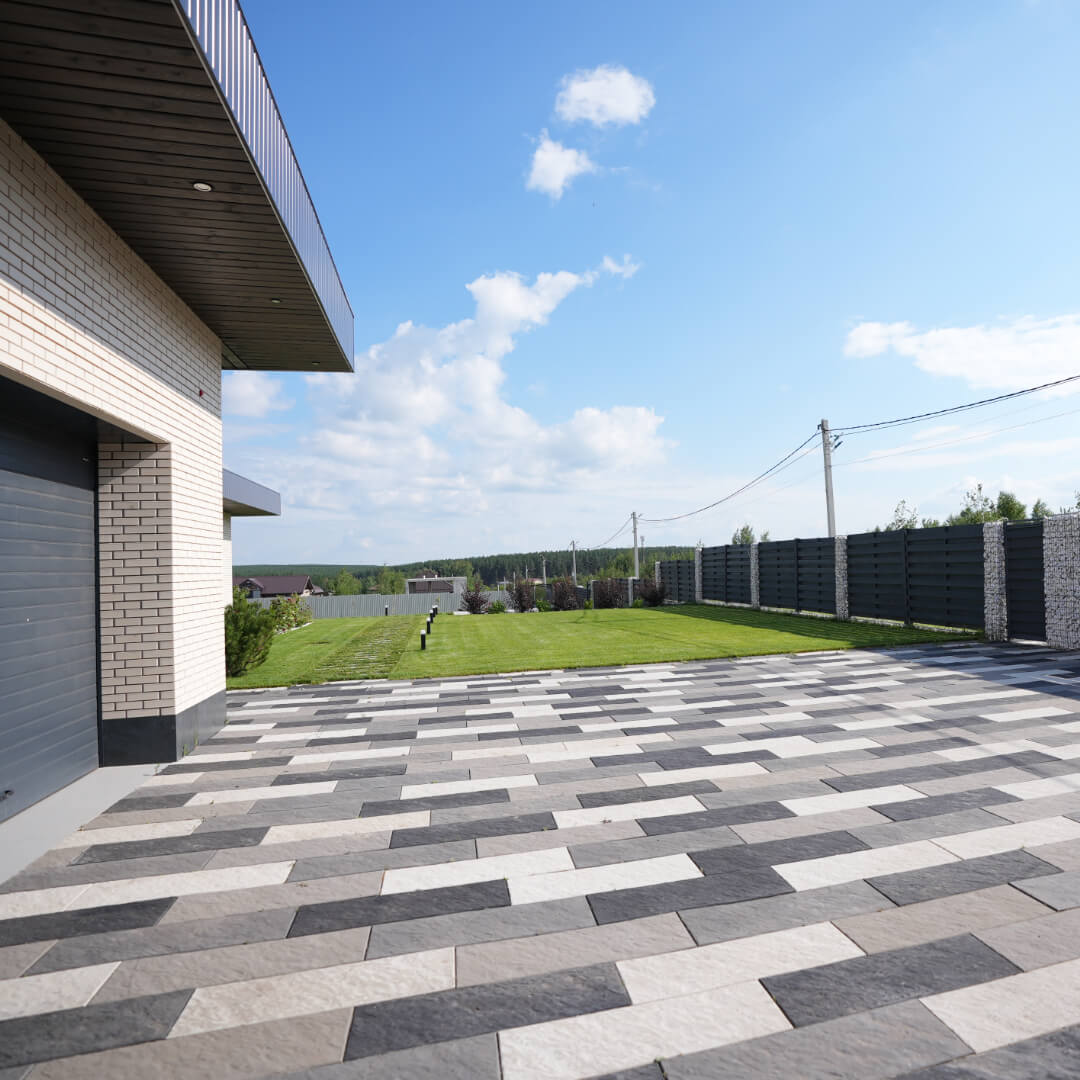 Шаговая плита STONE Светлая Галька 990х330х55мм в Оренбурге фото