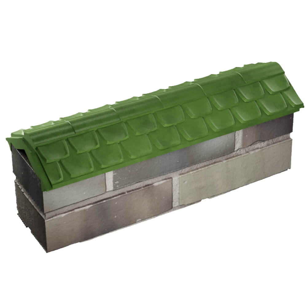 Парапет Zking Эльбрус Зеленый с посадкой на 0.5 кирпича (130мм) в Оренбурге фото